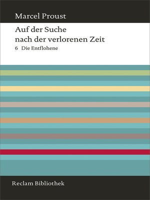 cover image of Auf der Suche nach der verlorenen Zeit. Band 6